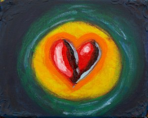 Happy to share more than 24 heart paintings. Having completed a series, let me know if you are interested in owning an original. 